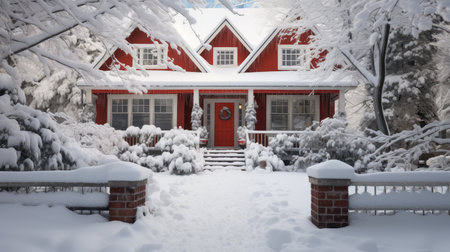 wonderland snowing houseの素材