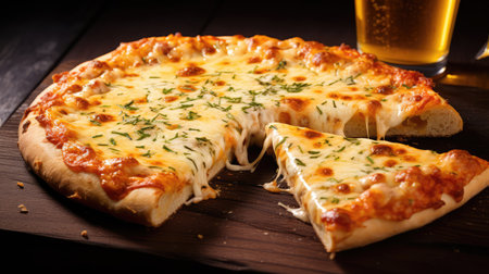 dish pizza beerの素材