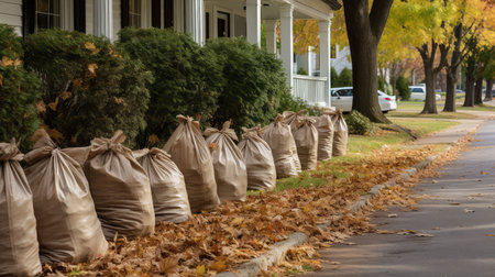 recycling bagged leavesの素材
