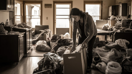 homelessness eviction houseの素材