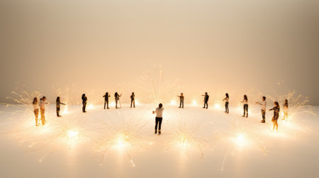 sparks sparkler white backgroundの素材