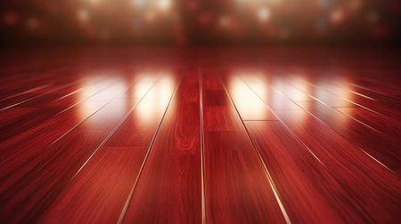 shine wooden floor backgroundの素材