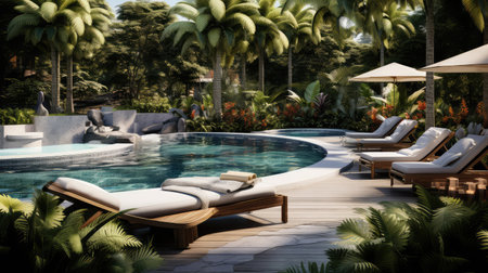 luxurious salt water pool systemの素材