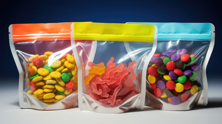 versatile plastic bag stand up pouch zipperの素材