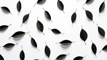 minimalist simple leaf patternの素材