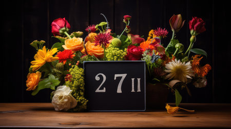 unique table numberの素材