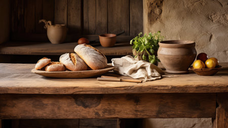 weathered small wooden tableの素材