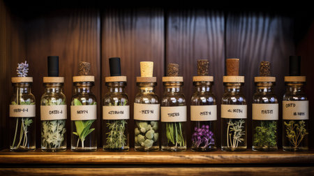 lavender tincture bottlesの素材