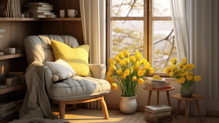 cozy spring interiorの素材