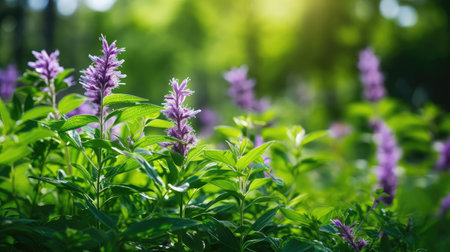 green weed plant backgroundの素材