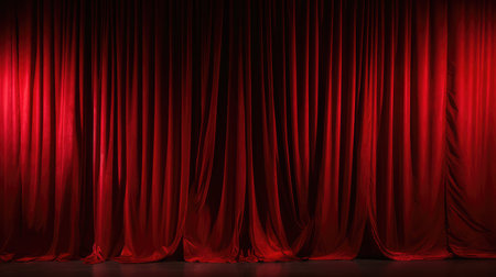texture red curtain stageの素材