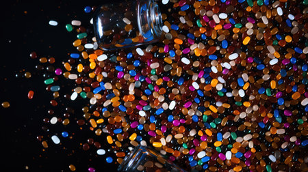 rye whiskey black backgroundの素材