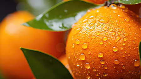 peel water droplets on orangeの素材