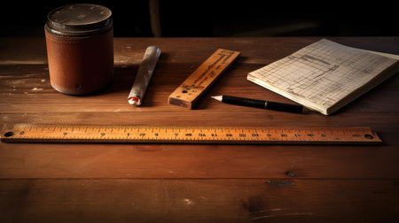 desk ruler woodenの素材