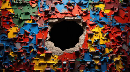 street hole wallの素材