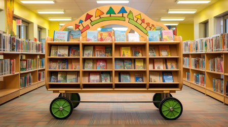 library book trolleyの素材