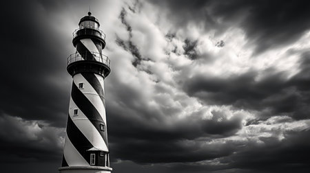 landmark black white stripeの素材