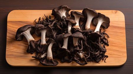 flavor black trumpet mushroomsの素材