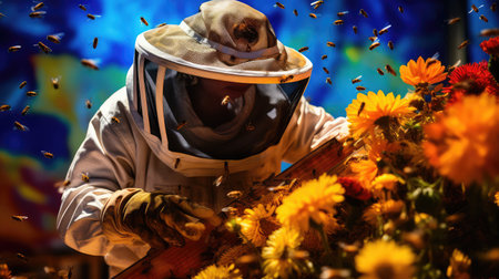 hive beekeeper bee farmの素材