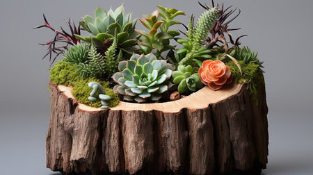 planter wood stumpの素材