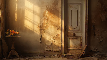 ambiance blurred front door interiorの素材