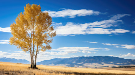 landscape aspen treeの素材