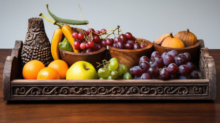 carved wood trayの素材