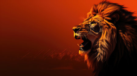 contrast black white orange backgroundの素材