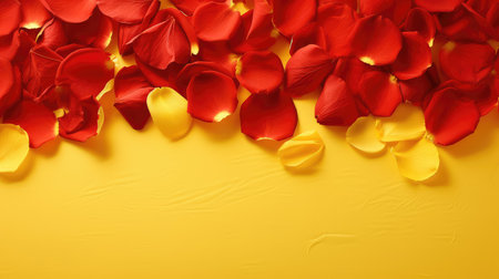 composition yellow background redの素材