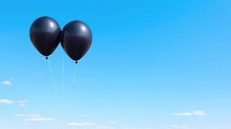 sky black number balloonsの素材