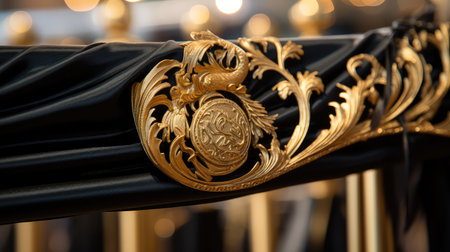 gala black and gold bannerの素材