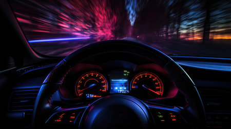 engine car warning lightsの素材