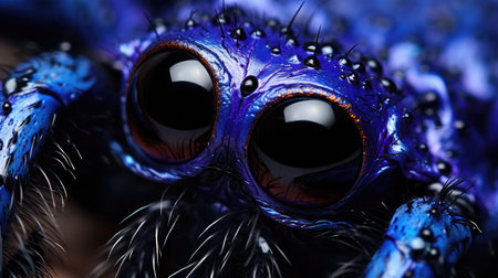 eyes cobalt blue tarantulaの素材
