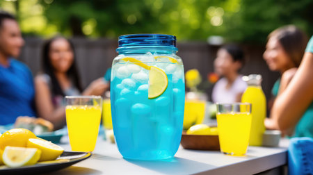 festive blue lemonadeの素材