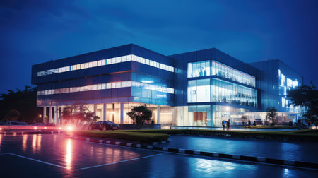 landmark building exterior lightingの素材