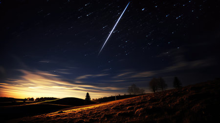 streaking black background starsの素材