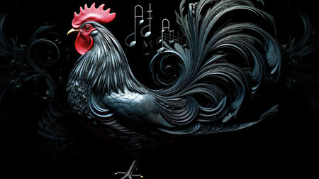 photo black roosterの素材