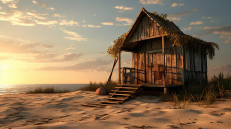 weathered beach woodの素材