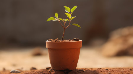 bonsai young tree potの素材