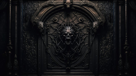 ornate creepy doorの素材