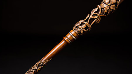 elegant wooden walking caneの素材