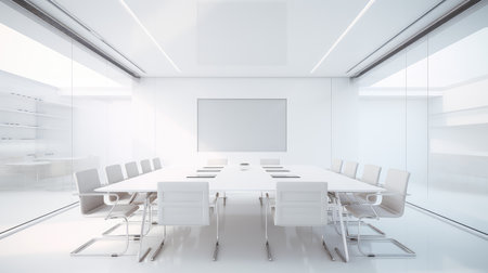 professional empty office whiteの素材