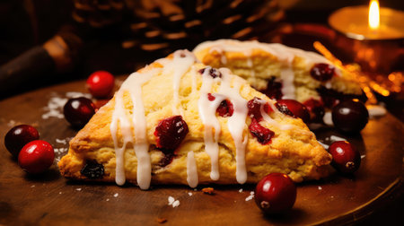 golden cranberry orange sconeの素材