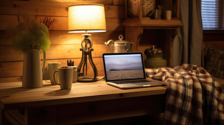 reclaimed desk home officeの素材