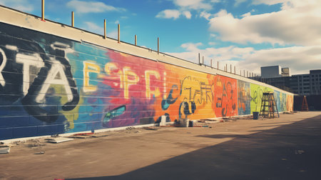 quotes construction wallの素材