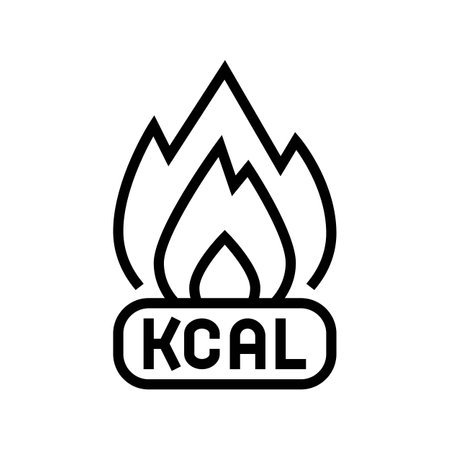 calorie burn wearable fitness line icon vector illustrationのイラスト素材