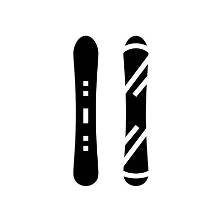 mountain snowboard glyph icon vector illustrationのイラスト素材