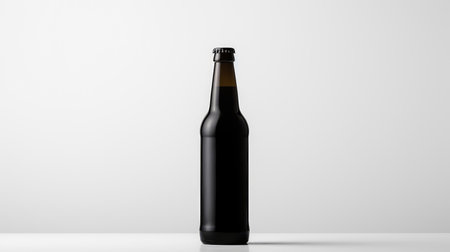 shot black beer bottleの素材