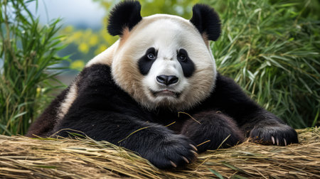 relaxati bear on white backgroundの素材