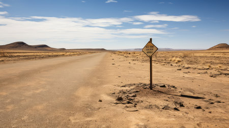 abandoned old road signの素材